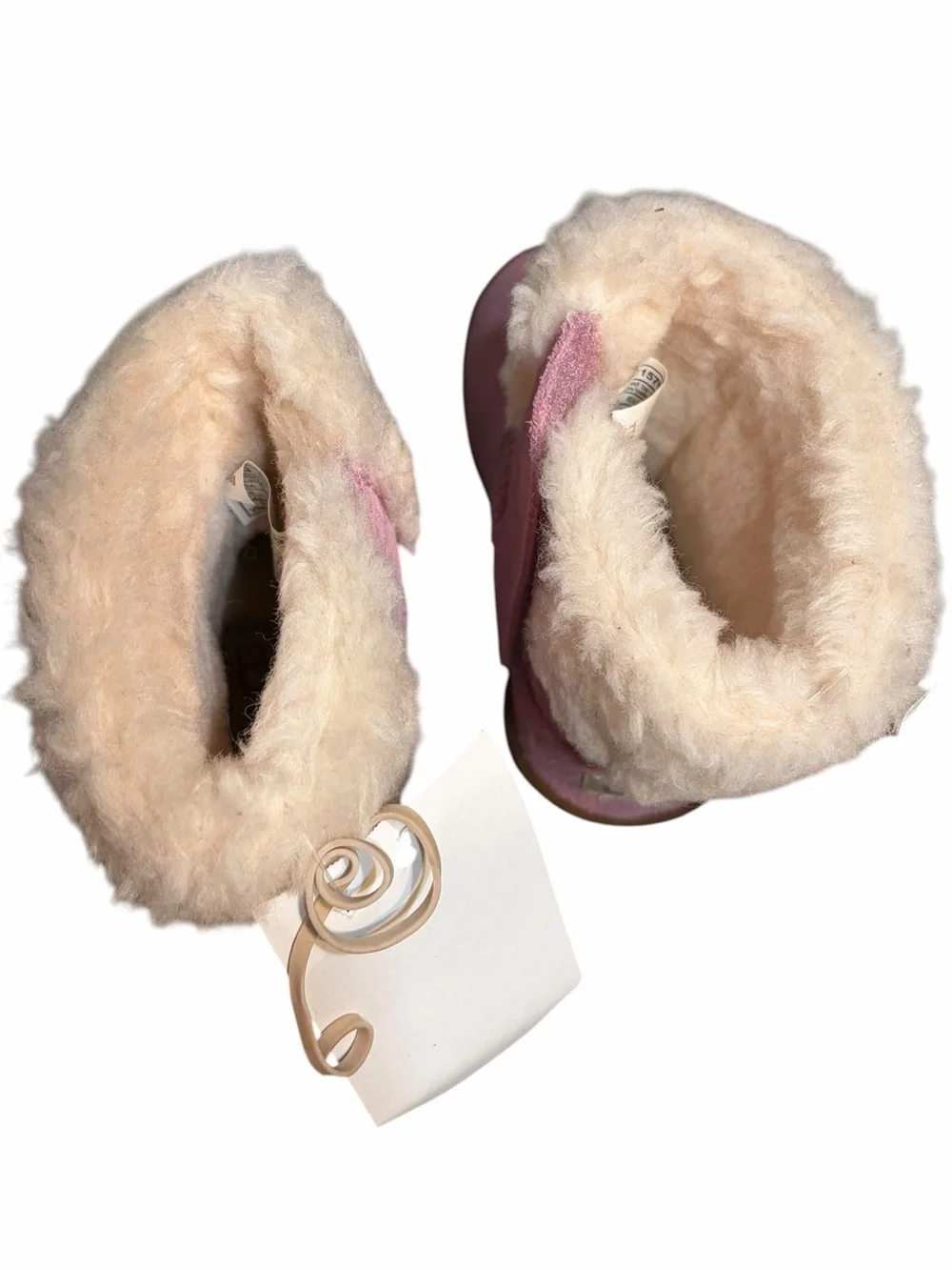 Uggs Girl’s Pink Star Faux-Fur Winter Boots